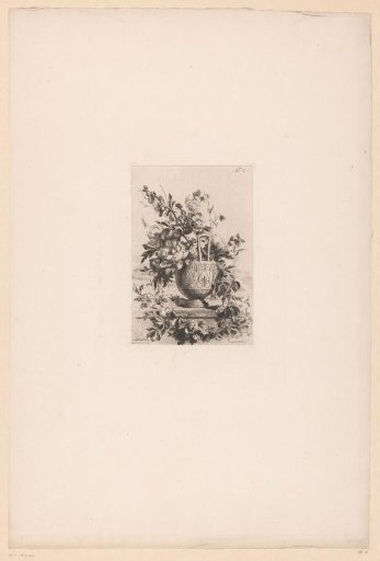 Garden vase with flowers