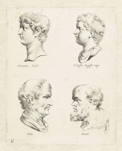 Four Antique Busts