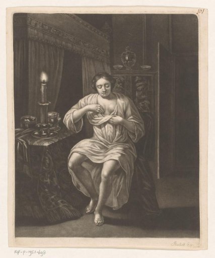 Woman Picking Fleas