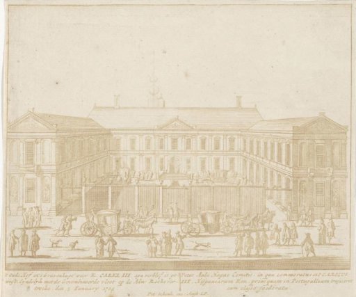 The Old Palace in The Hague as residence of Emperor Charles VI, 1704
