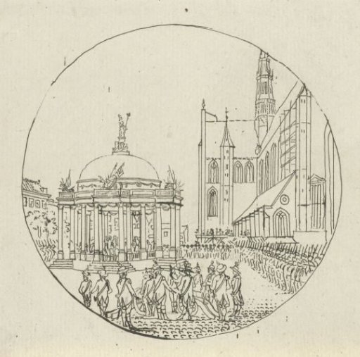 Swearing-in of the Government Regulation on the Great Market in Haarlem in 1787