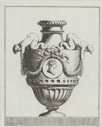 Vase with satyrs