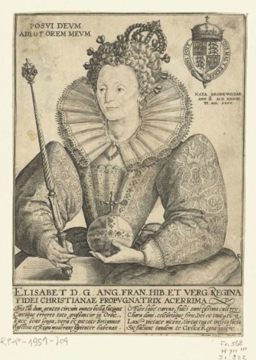 Portrait of Elizabeth I Tudor, half-length