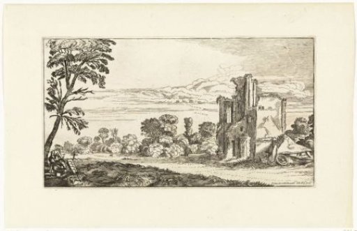 Landscape with ruin