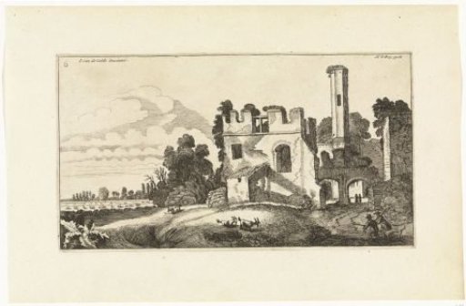 Landscape with ruin
