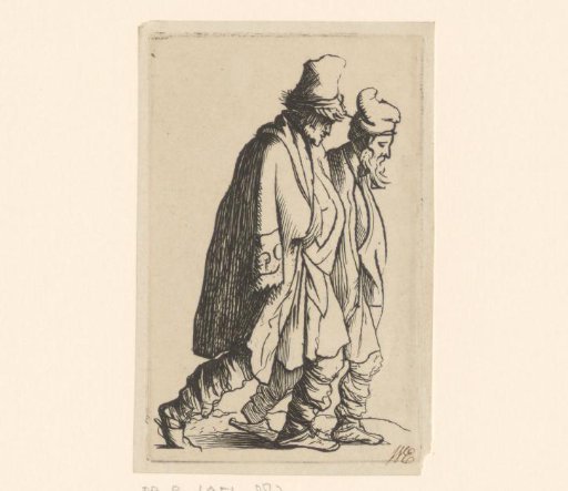 Two walking beggars