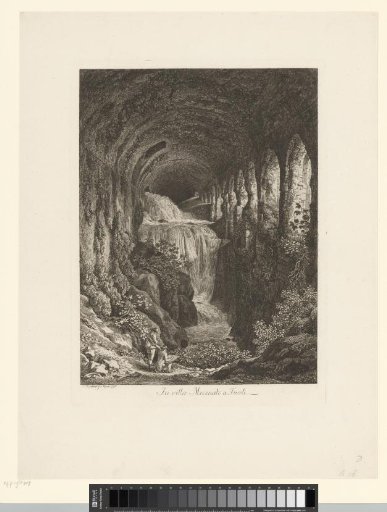 Interior of the ruin of the Villa Mecenate in Tivoli