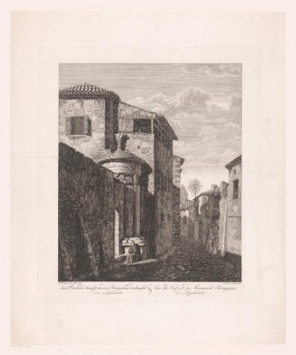 Street in Athens with the Choragic Monument of Lysicrates