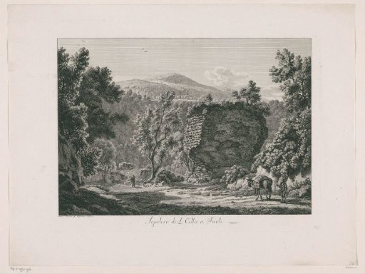 View of the tomb of Cellius near Tivoli