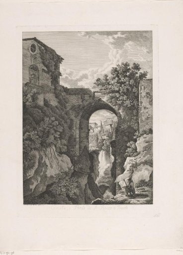 Waterfall near the San Rocco bridge in Tivoli