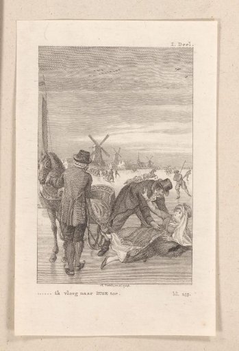 Susanna Bronkhorst slipping on the ice