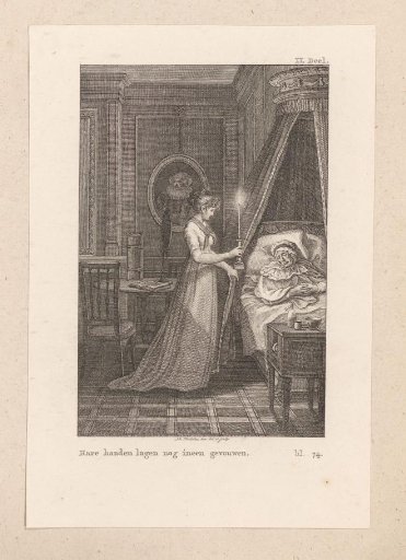 Susanna Bronkhorst at the deathbed of Mrs. Elzevier