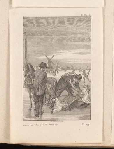 Susanna Bronkhorst slips on the ice