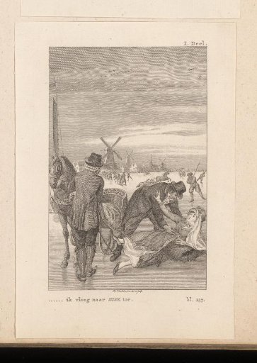Susanna Bronkhorst slips on the ice