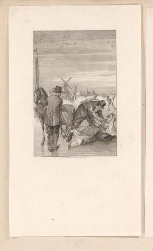 Susanna Bronkhorst slips on the ice