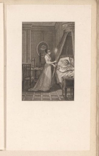 Susanna Bronkhorst at the deathbed of Mrs. Elzevier