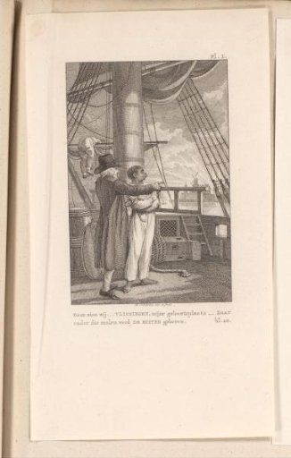 Marines van Ierseke shows an African man Vlissingen from a boat