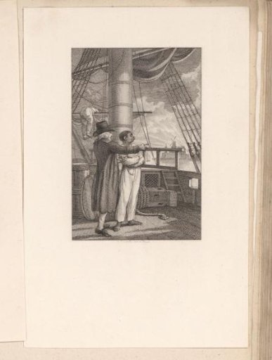 Marines van Ierseke shows an African man Vlissingen from a boat