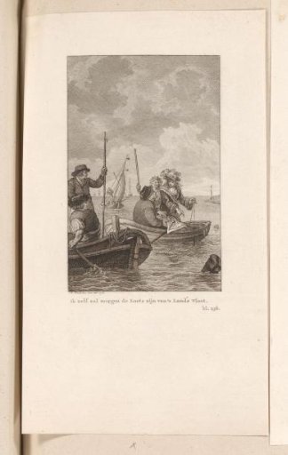 Johan de Witt in a rowboat on the Spaanse Gat