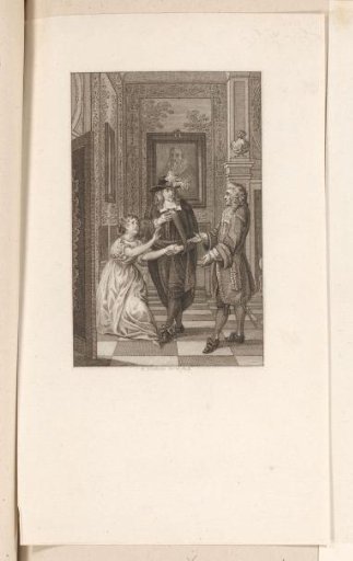 Johan de Witt held back by his daughter