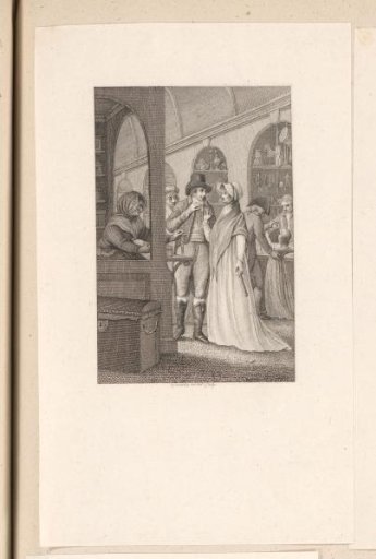Young man offers a pearl necklace to his beloved
