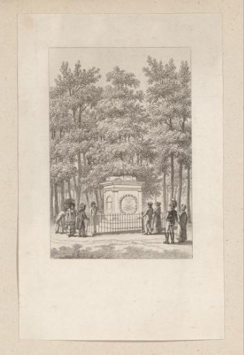Commemorative stone for Coster on the 400th anniversary of the invention of printing, 1823