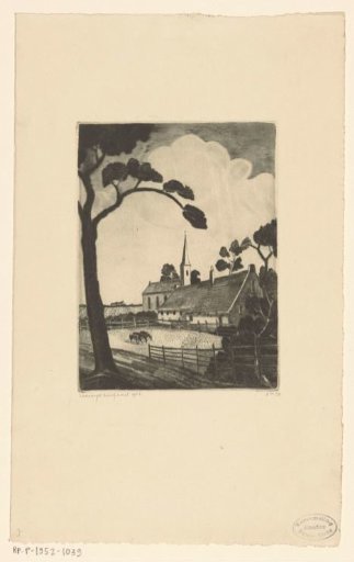 Landscape with Church and Farmhouse