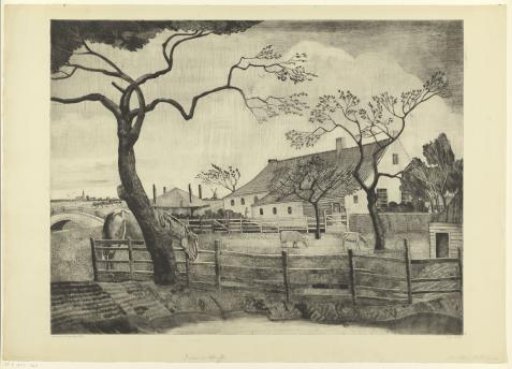 Farm with livestock in Holland