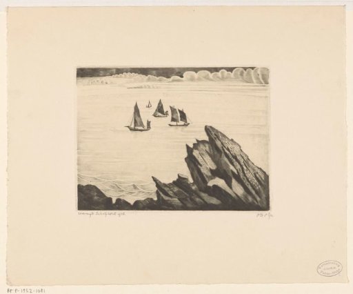 Sailing ships off the Breton coast