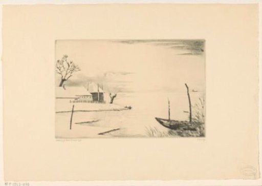 Farmhouse in a Winter Landscape