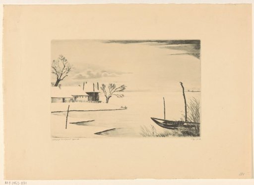 Farmhouse in a Winter Landscape