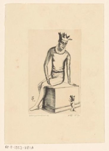 Harlequin and Dog