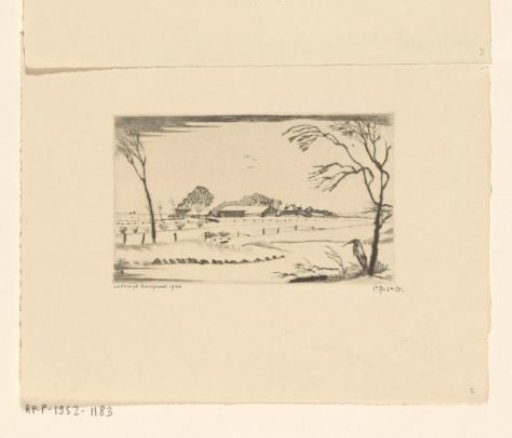 Heron in a Winter Landscape