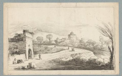 Landscape with a castle ruin