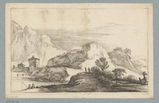 Landscape with fishermen