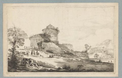 Landscape with a castle ruin