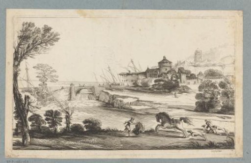 Landscape with a fallen rider