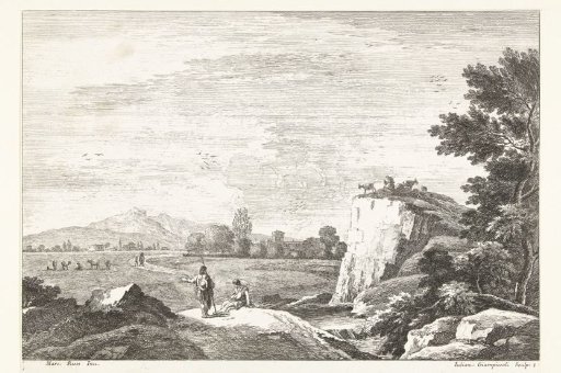 Landscape with a few figures