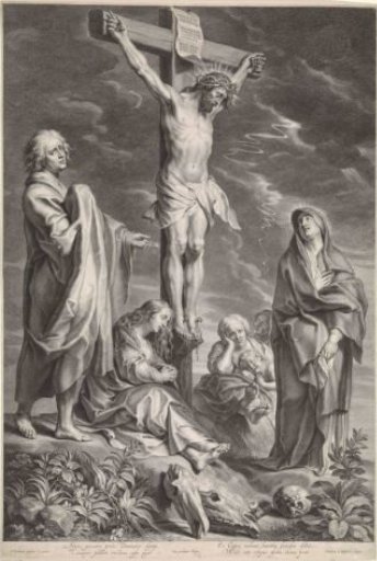 Christ on the Cross with Mary and John