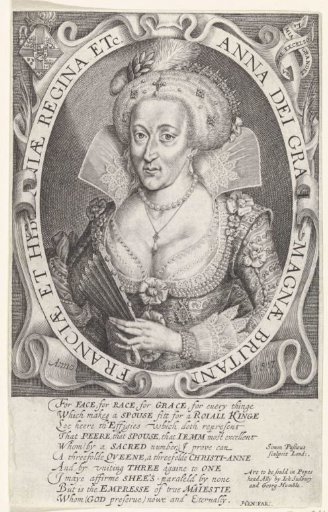 Bust portrait of Anne of Denmark, Queen of England