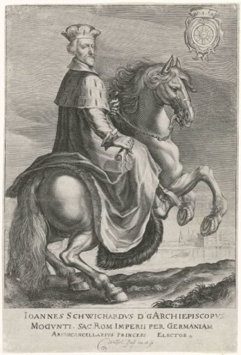 Johann Schweikhard von Kronberg on horseback