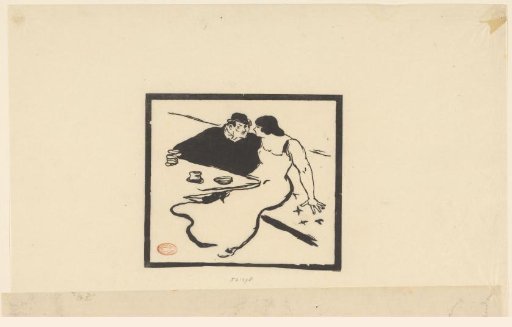 Man and woman in a café