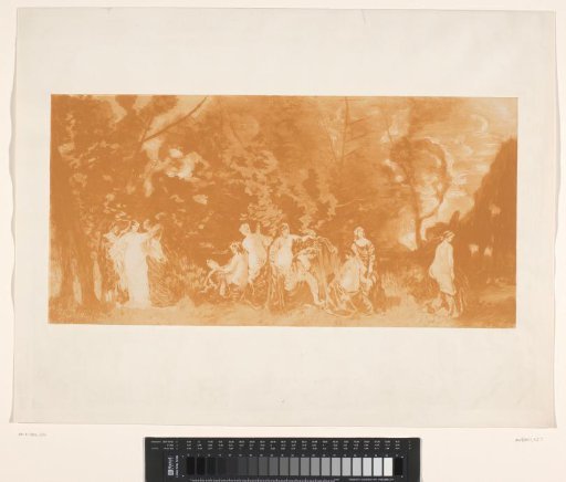 Women in a Park Preparing to Bathe