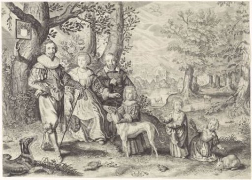 Portrait of Guy Michel Lejay and his family