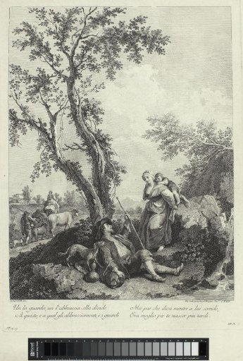 Young woman in conversation with a shepherd