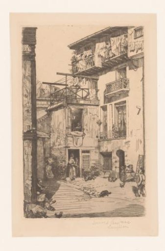 Parisian courtyard