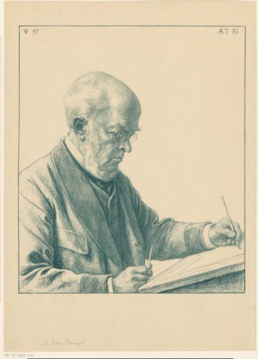 Portrait of Adolph Menzel