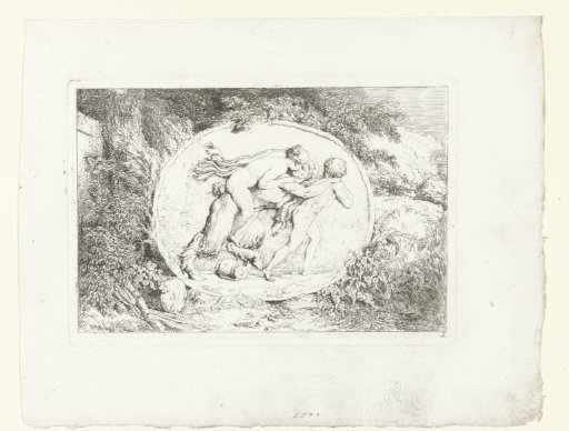 Young Woman on the Back of a Satyr