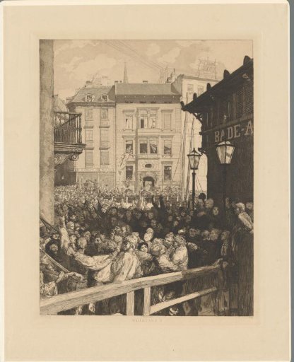 Riot in the streets of Berlin