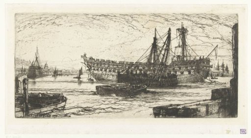 Dismantling of the ship the Agamemnon